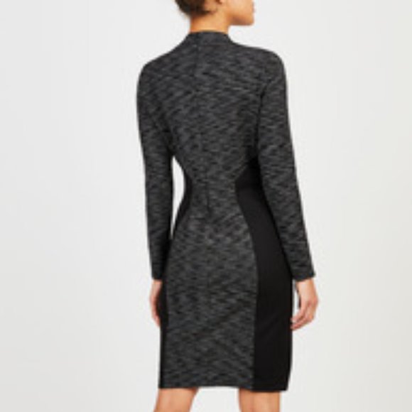 Tahari Blocked Ponte Dress - Picture 2 of 2